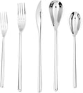 FORTESSA Dragonfly 18/10 Stainless Steel Flatware, 20 Piece Place Setting With Table Knives, Forks and Spoons (Service For 4), Dishwasher Safe, Polished