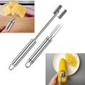 Corn peeler for corn on the cob+Corn fork set，stainless corn kernel remover tool ， Suitable for Home Kitchen