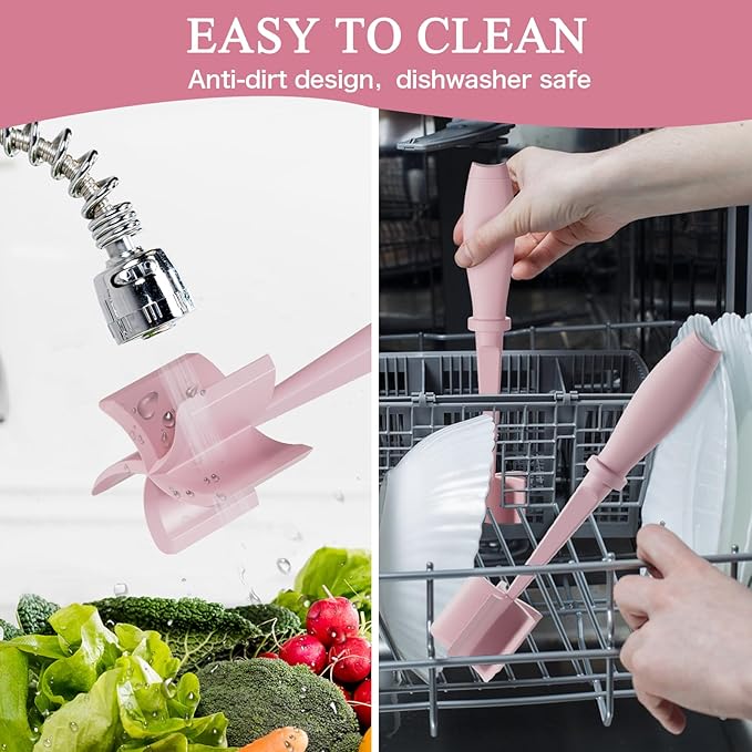 2 Pack Meat Chopper, 5 Curve Blades Ground Beef Masher, Heat Resistant Meat Masher Tool for Hamburger Meat, Ground Beef, Turkey and More