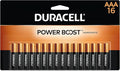 Duracell Coppertop AAA Batteries with Power Boost Ingredients, 16 Count Pack Triple A Battery with Long-lasting Power, Alkaline AAA Battery for Household and Office Devices