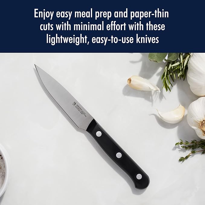HENCKELS Solution Razor-Sharp 20-pc Knife Set, Chef Knife, Bread Knife, Steak Knife, German Engineered Informed by 100+ Years of Mastery