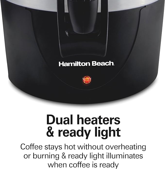 Hamilton Beach 45 Cup Fast Brew Coffee Urn and Hot Beverage Dispenser, 40521
