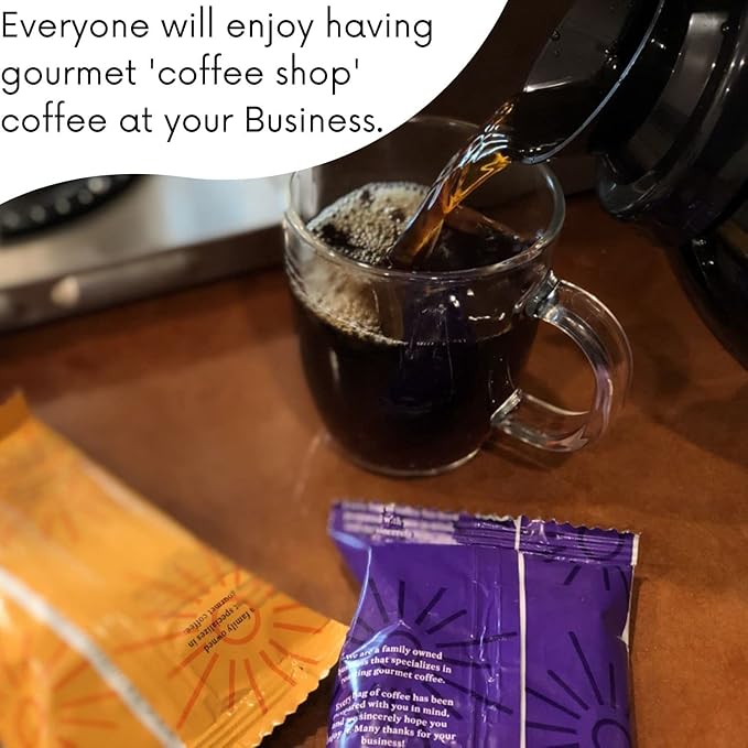 Sarasota Coffee Ground Packets | Gourmet Flavored Medium Roast Bulk Coffee Packs | Christmas Holiday | Low Acid Mold Free Singles Individual Pouches for 12 Cups Maker | 2 Ounce Bags, 36 Count
