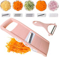 Mandoline Slicer for Kitchen 7-in-1 Mandoline Food Slicer,Potato/Cheese/Vegetable/Carrot/Cucumber Grater,Cutter, Grinder,Waffle Fry Cutter,Julienne Peeler