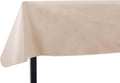 Yourtablecloth Heavy Duty Vinyl Rectangle or Square Tablecloth – 6 Gauge Heavy Duty Tablecloth – Flannel Backed – Wipeable Tablecloth with Vivid Colors & Many Sizes 52 x 70 Sand