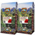 Low Acid Organic Coffee – Whole Bean, Mold-Free & Stomach Friendly by Java Planet, Colombian Single Origin, Medium Dark Roast, Smooth Full Flavored, 2x1LB Bag