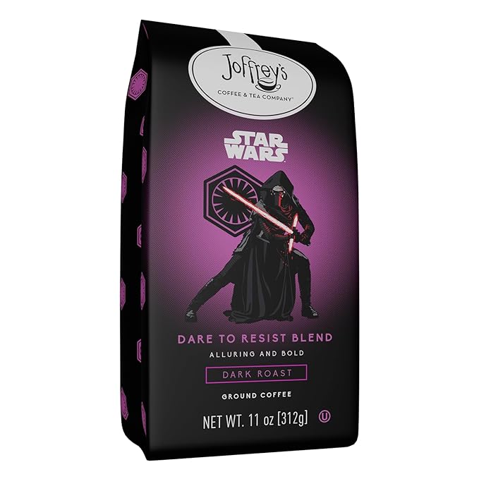 Joffrey's Coffee - STAR WARS™ Dare to Resist Blend, STAR WARS Licensed Coffee Collection, Artisan Dark Roast, Bold & Smooth Taste, Brew or French Press (Ground, 11oz)
