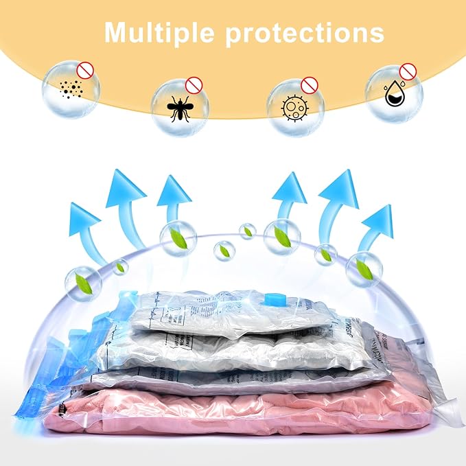 Vacuum Bags for Travel, Space Saver Vacuum Storage Combo (16 Pack)
