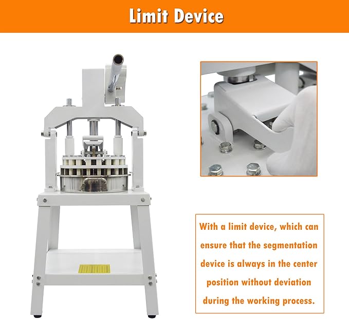 INTSUPERMAI Dough Divider Rounder Machine 30Pcs Manual Hydraulic Dough Divider Pizza Bread Bakery Dough Cutting Machine