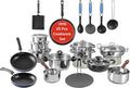 Vinod Platinum Triply Stainless Steel Sauce Pot, 372oz (11-Inch) | Heavy-Bottom | Induction & Gas Compatible | Riveted Handles | PFOA-Free & Dishwasher Safe