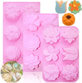 3PCS Flower Soap Molds,Silicone Soap Molds,Silicone Molds for Soap Bath Bombs Shower Steamer Lotion Bars Handmade Cake Chocolate