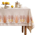 patdrea Designer Square Tablecloth,Pineapple Pattern Linen Tropical Style Tablecloths,Fall Table Cover Cloth Decor for Kitchen Dining Christmas,Tea Party,Thanksgiving,67"x67"-Pineapple B