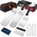 8PCS Whaleme Stainless Steel Spatula Set, Metal Spatula Set for Blackstone, Griddle Scraper/Hamburger Turner/Metal Grill BBQ Enlarged Spatulas Set with Carry Bag Outdoor BBQ & Teppanyaki and Camping