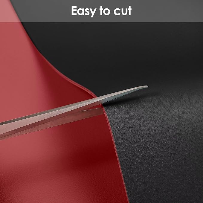 Table Pad Protector for Dining Room Table - Can Be Used On Both Sides Waterproof and Easy to Clean Good Flatness Used for Dining Table(Black+Wine Red 54x72)