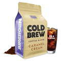 Birch Glen Roasters Cold Brew Coffee | Flavored Coarse Ground Coffee | Artisanal Roasting | Medium Roast |100% Arabica |1 LB Bag | Caramel Cream
