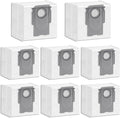 8 Pack Dust Bags Compatible With Roborock Q5 Q5+ Q7 Q7+ Q7 Max Q7 Max+ S7 Max Ultra S7 MaxV Ultra S8+ S8 Pro Robot Vacuum Bags Disposable Bag Accessory