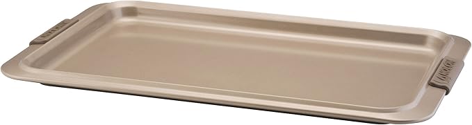 Anolon Bronze Nonstick Baking Sheet / Cookie Sheet / Cookie Pan with grips - 11 Inch x 17 Inch, Brown