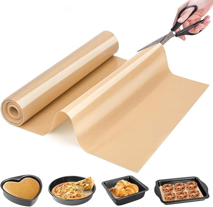 Silicone Baking Mat Roll- Non Stick Best German - Heat Resistant Silicone Pastry Mat for Baking, Non-slip Macaron Baking Mat, Freeze Dryer Mat for Making Cookie Pie Bread Pizza