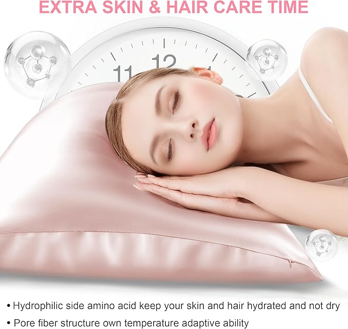 Mulberry Silk Pillow Cases King Size with Hidden Zipper, Ultra Smooth and Soft Breathable Cooling Silk Satin Pillowcase for Hair and Skin, Gifts for Women Men (Coral Pink, 20x36 Inches, 1 Pack)