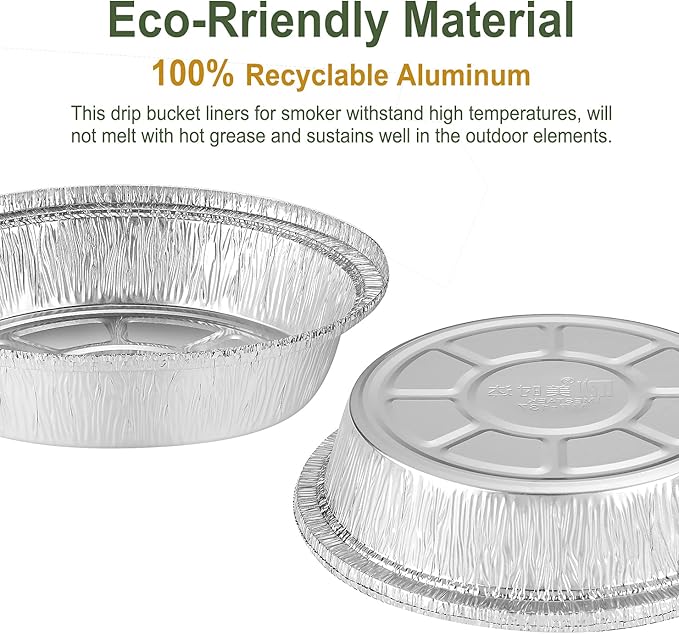 7" Aluminum Foil Pans without Lids 50 Pack of 22.3 oz,Heavy Duty Disposable Containers for Roasting,Storing,Baking,Cooking,Recyclable