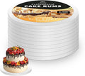10Pcs Cake Drums 8 Inch, Cake Boards 8In,White Cake Drums Round 8 Inches Cake Boards with 1/2-Inch Thick Smooth Edges for Multi Tiered Birthday Wedding Party Cakes Drum Board (8inch/10pcs)