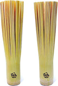 Handmade Bamboo Wok Brushes 2 Pack – 100% Natural, No Metal, Eco-Friendly Scrubbers for Carbon Steel & Cast Iron Woks, Pans, Dishes, Teapots(for Small Pot use)