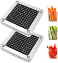 WICHEMI Replacement Chopper Blade 1/4" Blade Commercial Vegetable Chopper Stainless Steel Onion Chopper Dicer Blades and Pusher Block for Tomato Dicer French Fry Cutter (2 Pack)