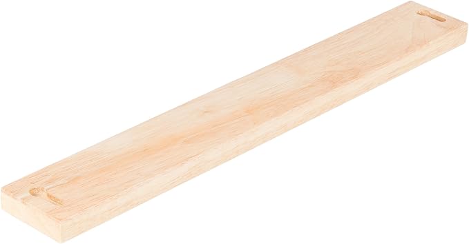 Mercer Culinary Rubberwood Magnetic Bar, 18 Inch x 2-3/8 Inch x 3/4 Inch, Brown