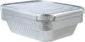 Aluminum Pans With Lids 9x13 [10 Sets] Aluminum Foil Pans Trays With Lids - Half Size Tin Foil Disposable Pans For Baking, Cake Serving Dishes, Roasting, Heating, Serving & Lining Steam-Table Trays