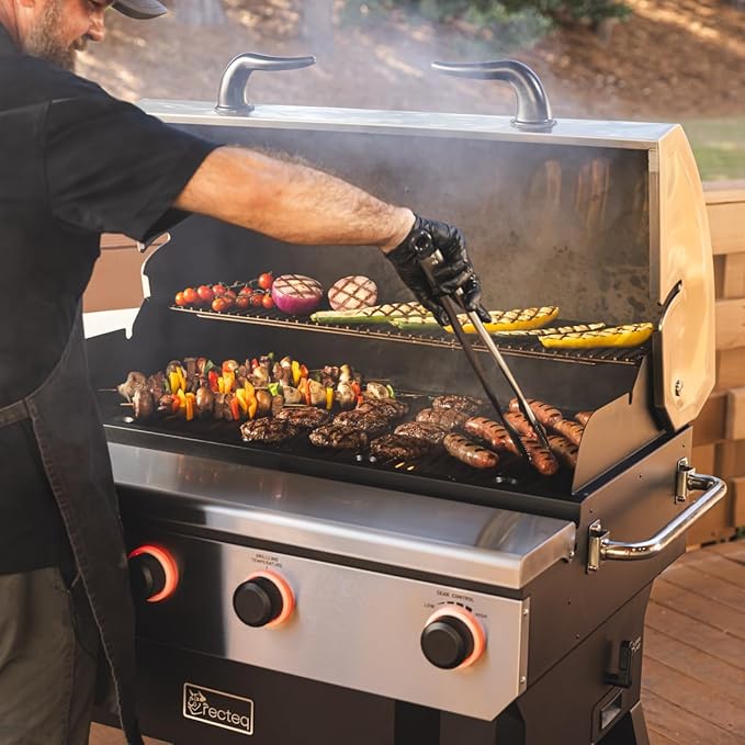 recteq X-Fire Pro 825 Wood Pellet Smoker Grill, Wi-Fi Electric Pellet Grills, Dual Cooking Modes for Hot and Fast + Low and Slow Cooking (Grill + Master Bundle)
