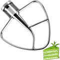 Flat Beater K45B Stainless Steel Attachment -Stainless Steel K45B Kitchen Mixer Paddle Attachment Perfectly Fit for 4.5 QT Tilt-Head Stand Mixer Beater K45SS by MIFLUS