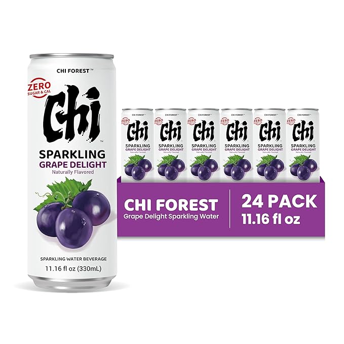 CHI FOREST Grape Delight sparkling water, 0 Sugar 0 Carolies, 11.16 fl oz* 24