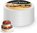 JCD 5pcs Large Cake Boards Drum 14 Inch Round, 1/2" Thick Cake Drums, Cake Decorating Supplies Sturdy Cake Corrugated Cardboard for Multi-Layer Cakes(14inch/5pcs)