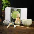 Matcha Whisk Set, Green Matcha Set, 15 OZ Matcha Bowl with Spout, 8 PCS Perfect Matcha Kit for Making Latte Matcha Lover
