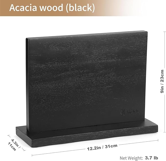 Wakoli Knife Block Sets – 5-Piece Professional Damascus Kitchen Knife Set with Magnetic Block | G10 Handles & VG10 Core | Gift Box (Elite Cuisine)