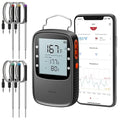 Govee Bluetooth Meat Thermometer, Wireless Meat Thermometer for Smoker Oven, Digital Grill Thermometer with 6 Probes, Timer Mode, Smart LCD Backlight BBQ Thermometer for Cooking Turkey Fish Beef