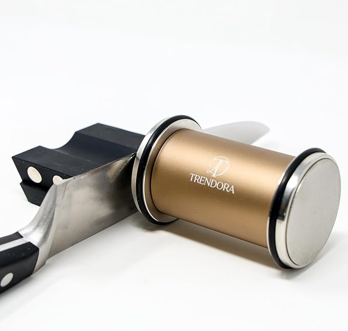 Heavy Duty Knife Sharpener: Engineered in Japan, Knife Blade Repair and Restoration Tool with Ball Bearings and Detachable Dual-Sided Diamond Sharpening Plates