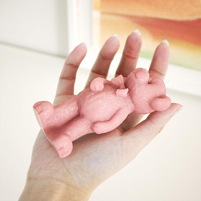 Bear Soap Mold for Resin Casting, Candle Making, and Home Decor - 3D Animal Silicone Mold