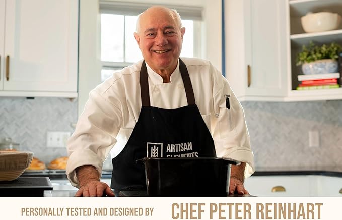Kook Dutch Oven, for Bread Baking, Sourdough Loaf Pan, Dual Handles, Enameled Cast Iron, with Sling, Dishwasher Safe, 3.4 Qt, Sage Ombre