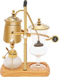 Balance Siphon Coffee Maker, Belgian Royal Coffee Machine Vacuum Brewing System, Gravity Vintage Coffee Makers, Manual Free-Standing Caffeic Machine, Capacity 400ml/13.53oz