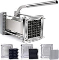 French Fry Cutter, Sopito Professional Potato Cutter Stainless Steel with 1/2-Inch and 1/4-Inch and 3/8-Inch Blade Great for Potatoes Carrots Cucumbers