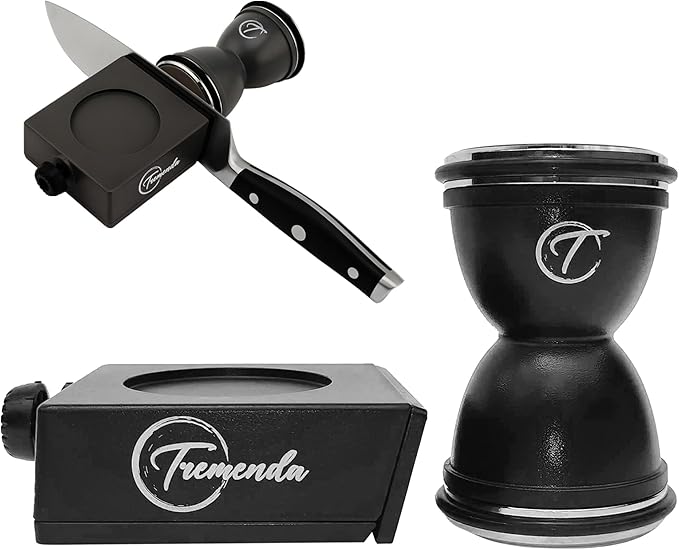 Tremenda Diamond Rolling Knife Sharpener Set – Manual Sharpening Tool with 4-Angle System – Portable Sharpener for Kitchen, Chef, and Pocket Knives