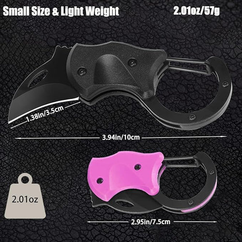 2 Pack Small Pocket Knife Fathers Mothers Dad Mom Day Gifts for Men Women from Daughter Wife Husband Son, EDC Knives Anniversary Birthday & Christmas Gifts for Him Her, Cool Gadgets Stocking Stuffers