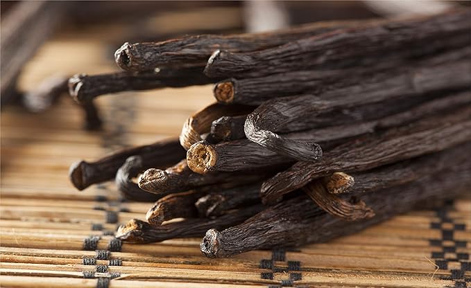 5 Vanilla Beans - Whole Extract Grade B Pods for Baking, Homemade Extract, Brewing, Coffee, Cooking - Tahitian