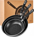 Nonstick Frying Pan Set-3-Pieces Skillet Set Induction Compatible,8 Inch,9.5 Inch and 11 Inch