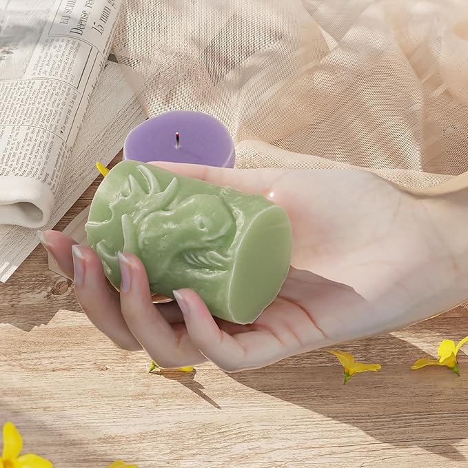 Dolphin Cylinder Animal Resin Casting Silicone Mold for Home Decor & Candle Making Wave Spiral Mold