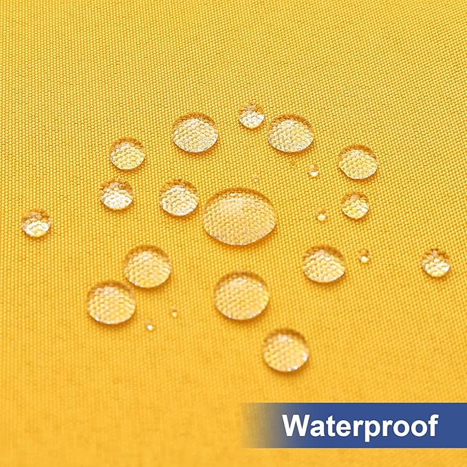 homing Rectangle Table Cloth Cover, Waterproof Polyester Elastic Fitted Tablecloth, Fits for 4 Foot Folding Tables, Washable Table Protector for Fall, Thanksgiving (Mustard Yellow, 30" x 48")