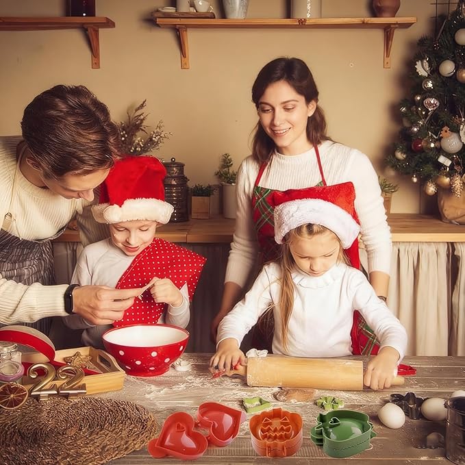 6PCS Mini Hand Pie Molds,Party Potluck Hand Pie Molds for Baking,Fits All Kinds of Festivals and Parties (6PCS-C)