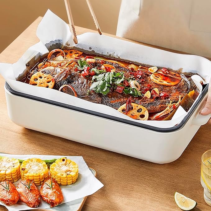 Parchment Sheet 300Pcs,Parchment Paper Sheets 9x13In Non-Stick Baking Paper,Precut Parchment Paper for Baking, Cooking, Grilling, Frying and Steaming, Fit for Quarter Sheet Pans