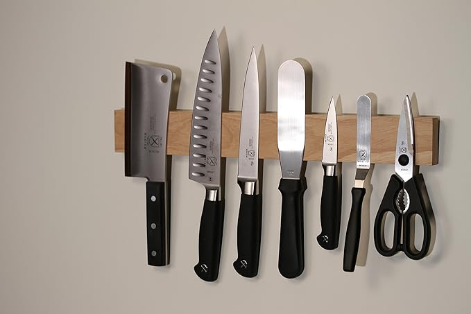 Mercer Culinary Rubberwood Magnetic Bar, 18 Inch x 2-3/8 Inch x 3/4 Inch, Brown
